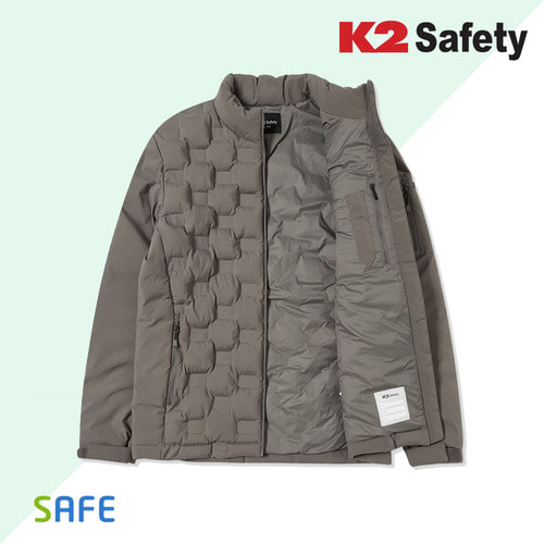 K2 세이프티 JK-F2102 브라운 방한 자켓 근무복