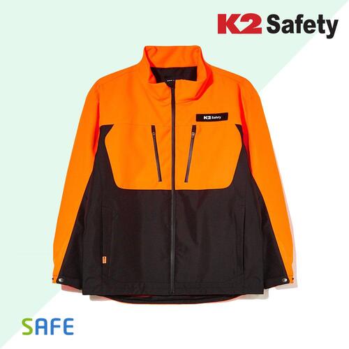 K2세이프티 JK-A3101 오렌지 자켓 생활방수 바람막이